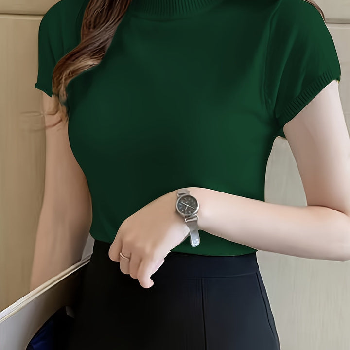 Camryn | Refined Half-Turtleneck Top