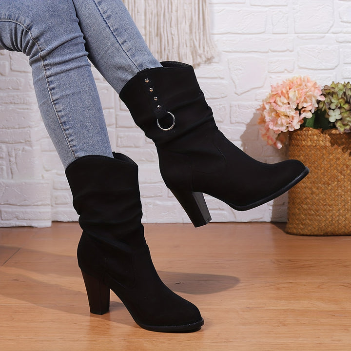 Elodie | Slouchy Heeled Boots