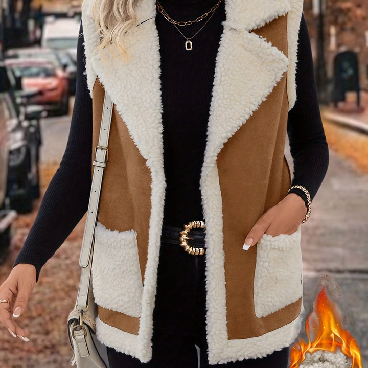 Cecily | Cosy Lined Lapel Gilet