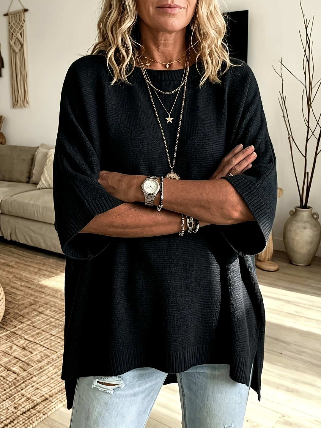 Vivienne | Relaxed Batwing Jumper