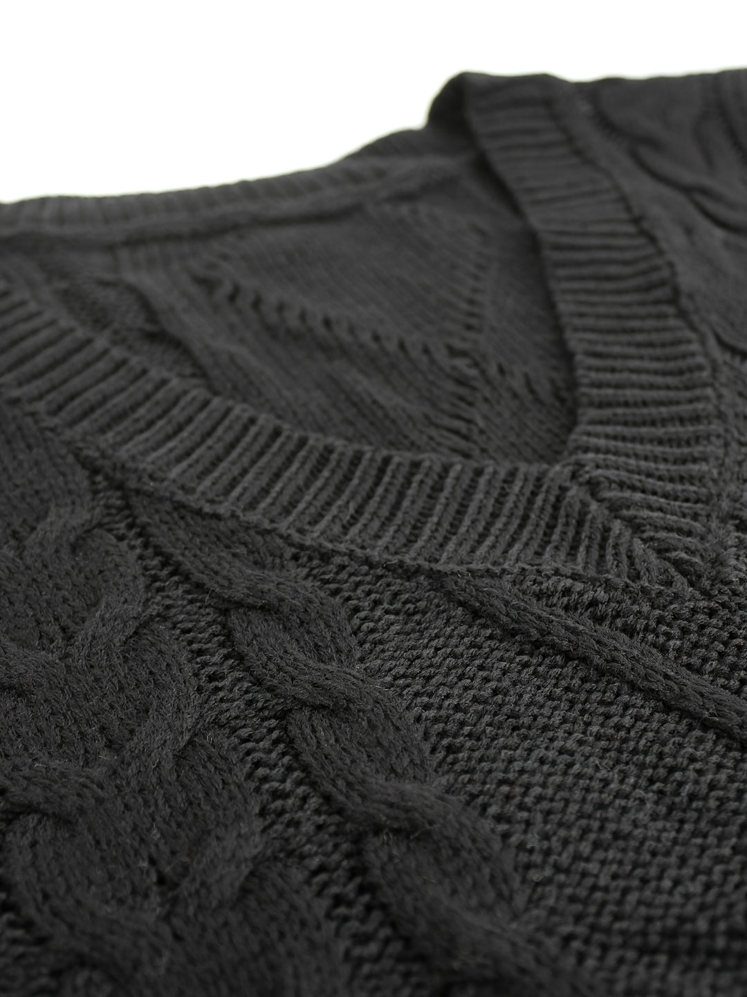 Colleen | Cable-Knit V-Neck Sweater Vest