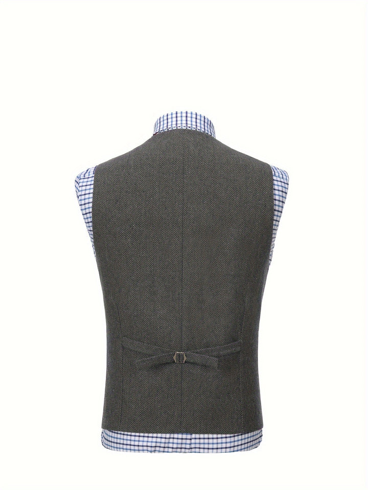 Rhodes | Heritage Herringbone Waistcoat