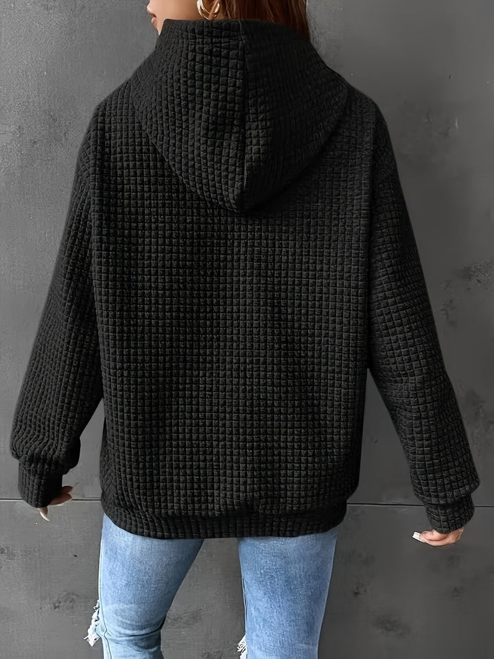 Rosaline | Textured Relaxed Hoodie