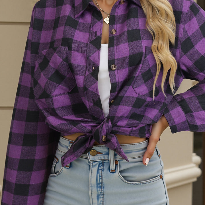Everly | Checked Button-Up Shirt
