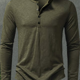 Rhys | Button-Placket Long-Sleeve Henley