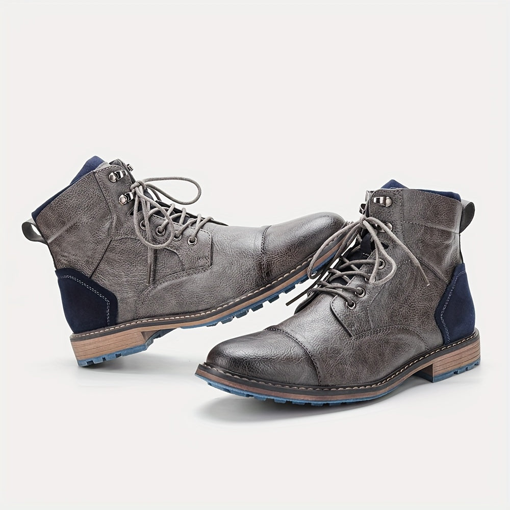 Wallace | Cap-Toe Lace-Up Boots