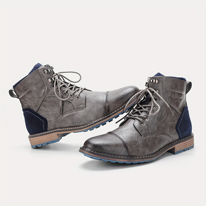 Wallace | Cap-Toe Lace-Up Boots