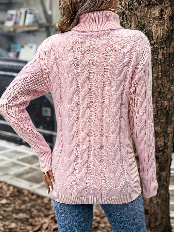 Naomi | Cable-Knit Turtleneck Jumper