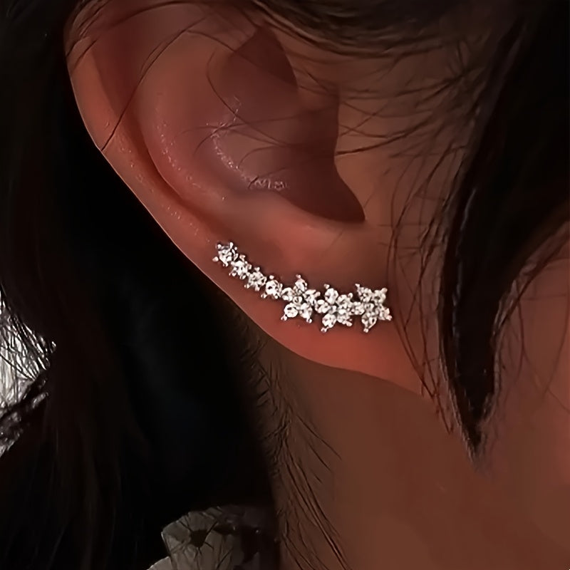 Cynthia | Timeless Floral Climber Earrings