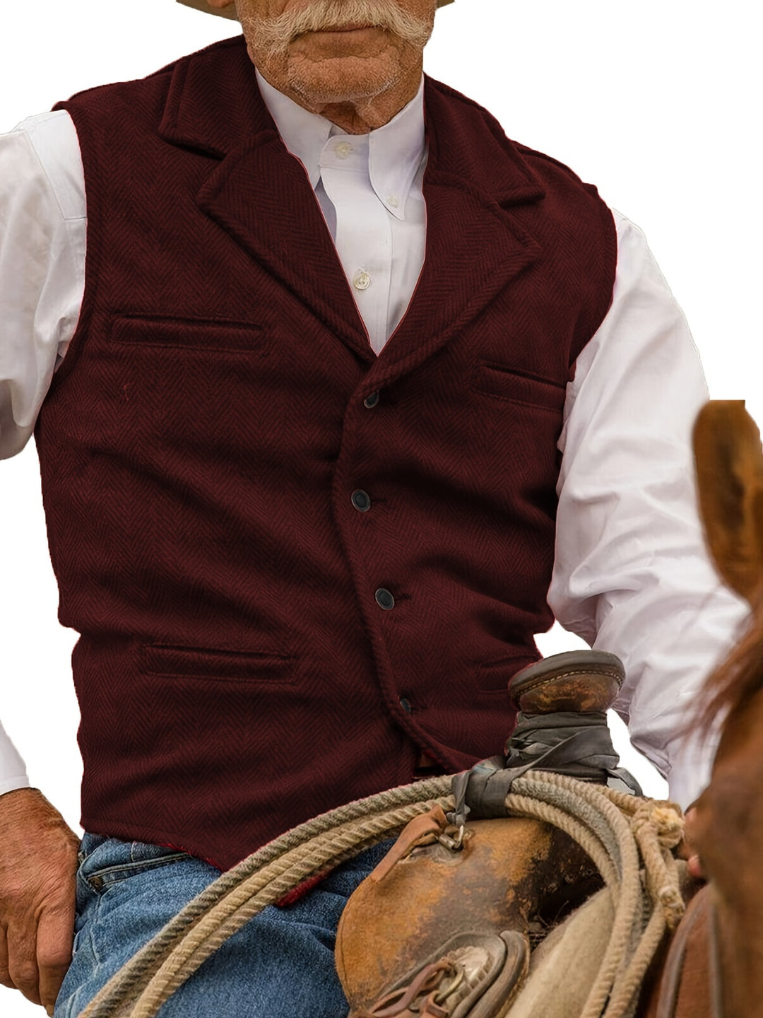 Rhodes | Heritage Herringbone Waistcoat