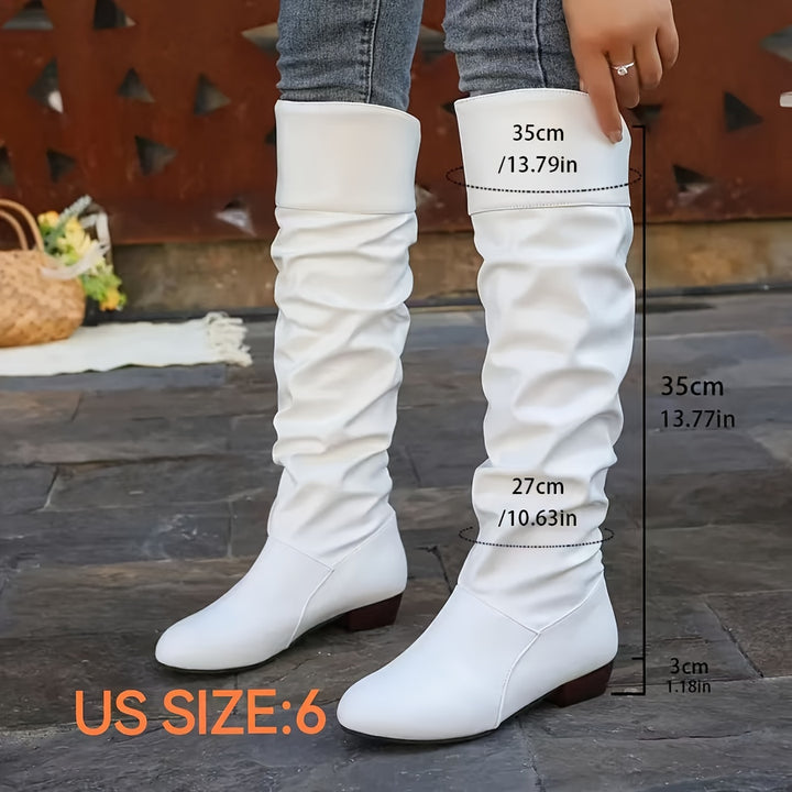 Phoebe | Slouched Knee-High Boots