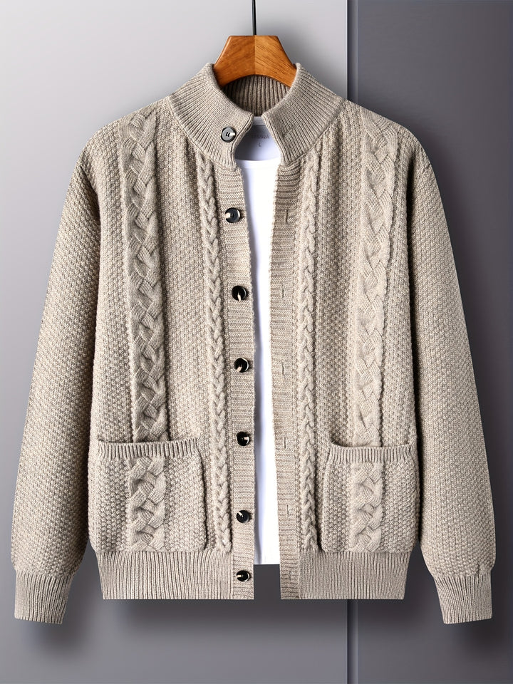 Percival | Textured Button-Front Cardigan