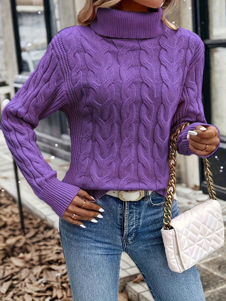 Naomi | Cable-Knit Turtleneck Jumper