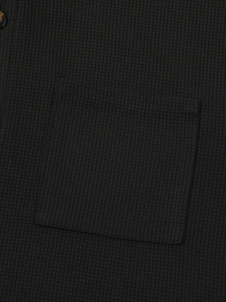 Dawson | Textured Long-Sleeve Henley Shirt