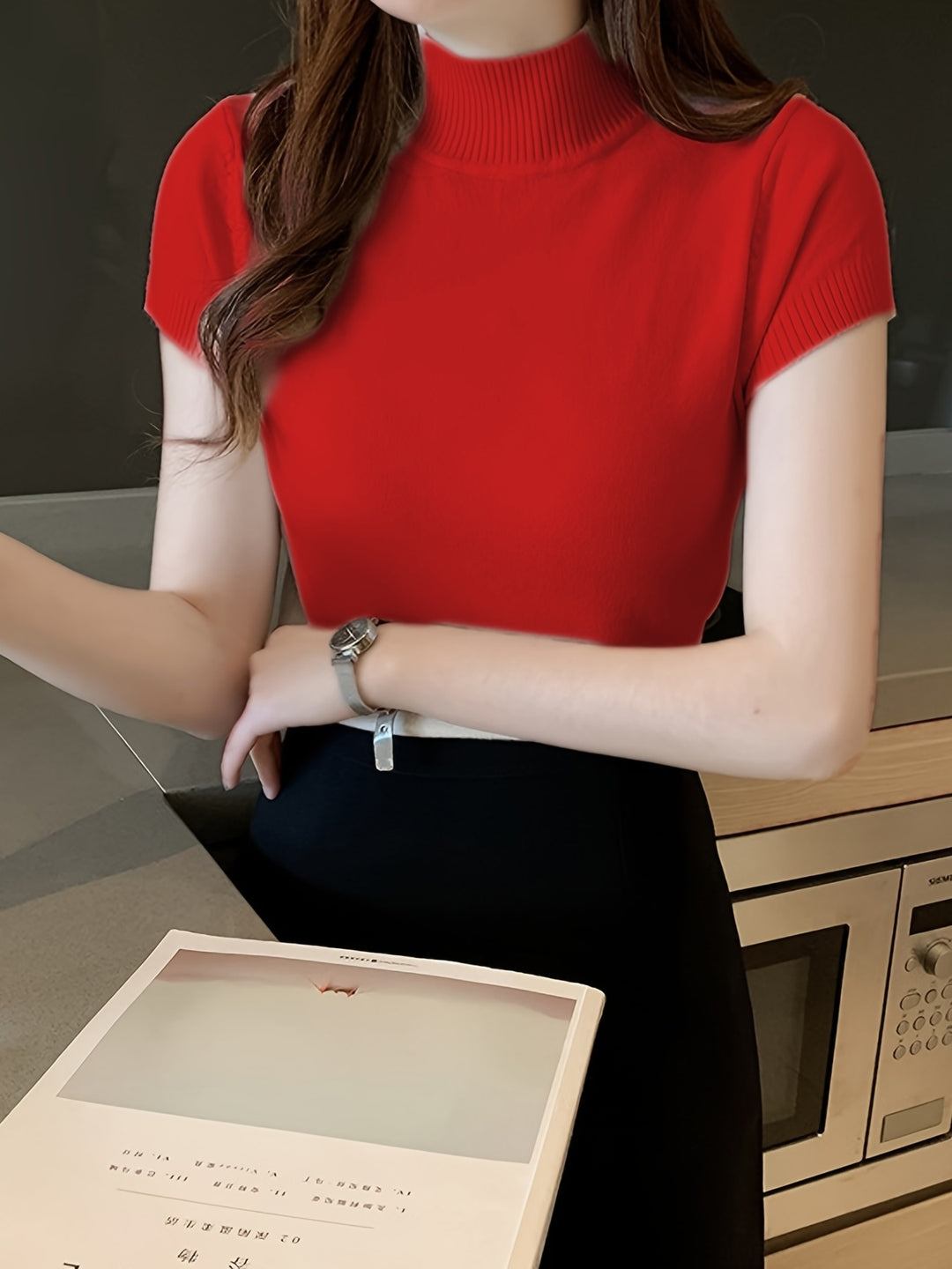 Camryn | Refined Half-Turtleneck Top