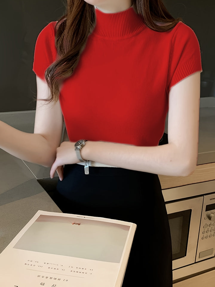 Camryn | Refined Half-Turtleneck Top