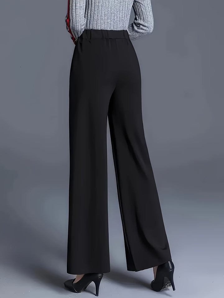 Marlene | High-Waisted Straight-Leg Trousers