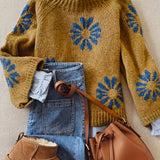 Tilda | Floral High-Neck Sweater
