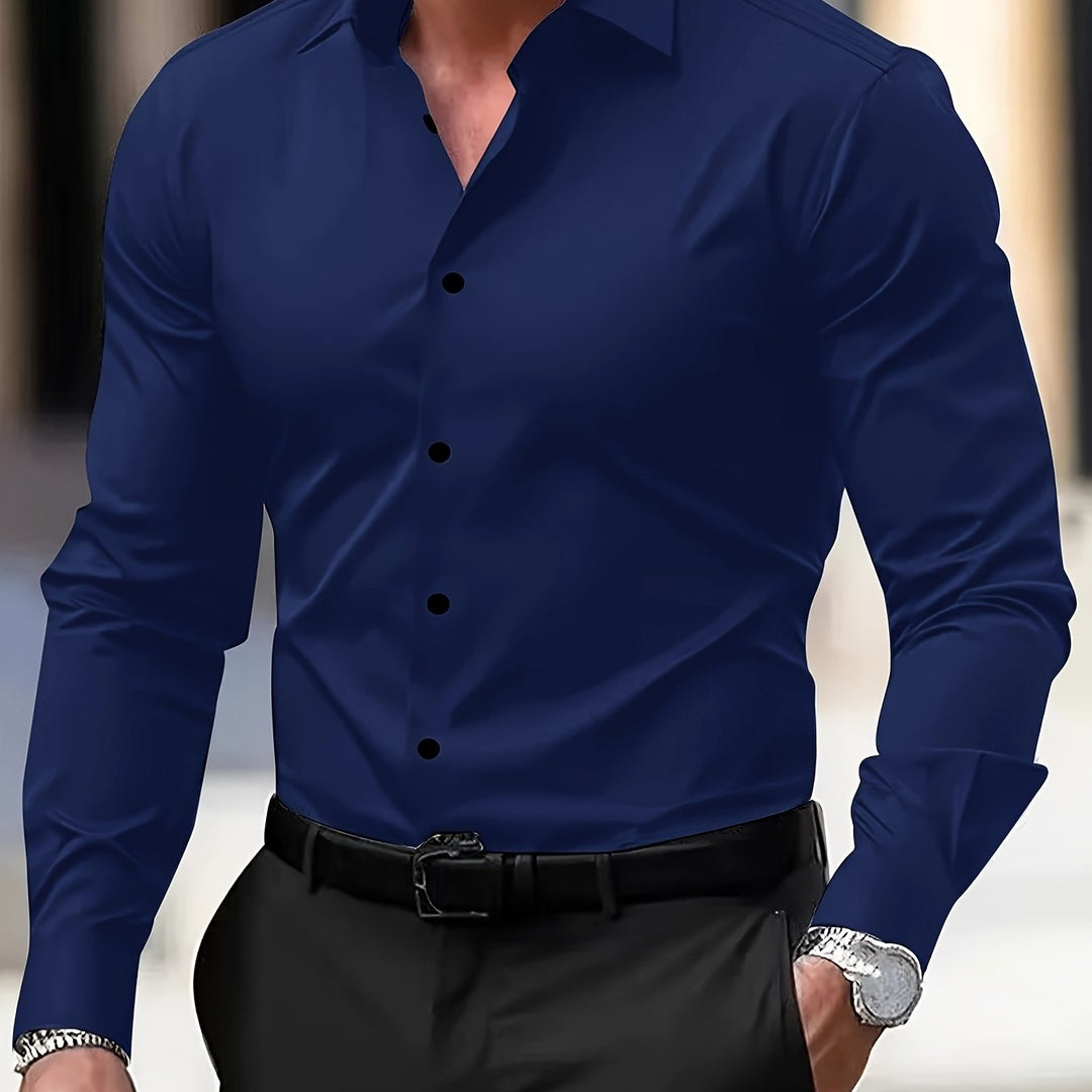 Leon | Refined Long Sleeve Business Shirt