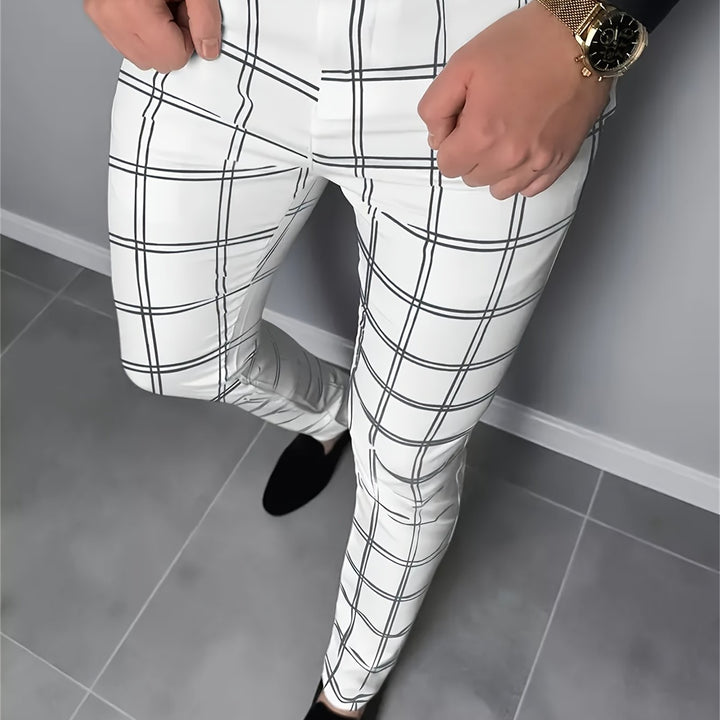 Ellison | Slim-Fit Checked Trousers