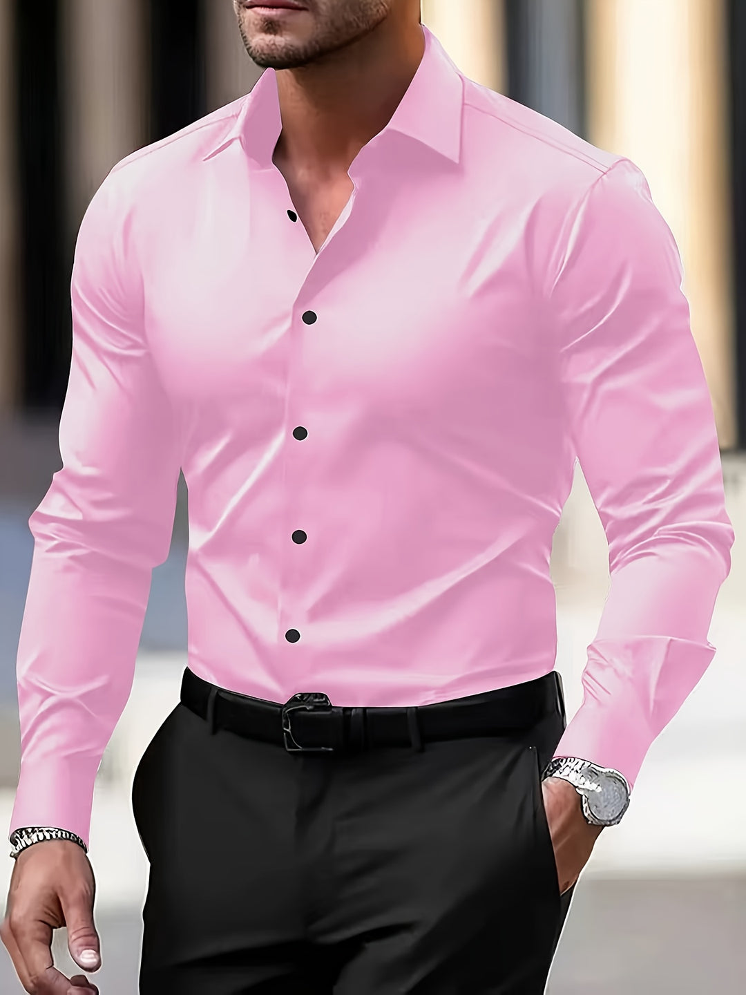 Leon | Refined Long Sleeve Business Shirt