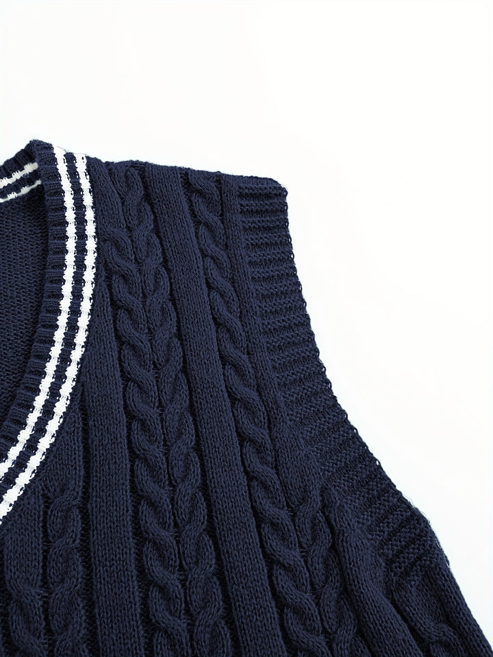 Lionel | Classic Cable-Knit Sweater Vest