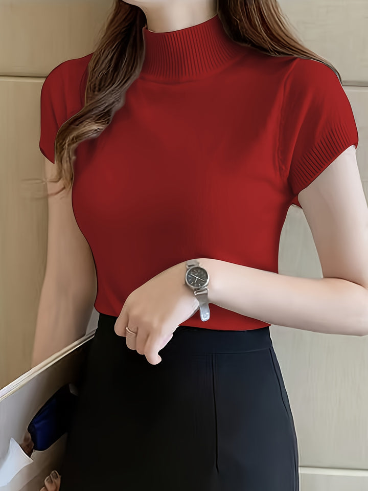 Camryn | Refined Half-Turtleneck Top