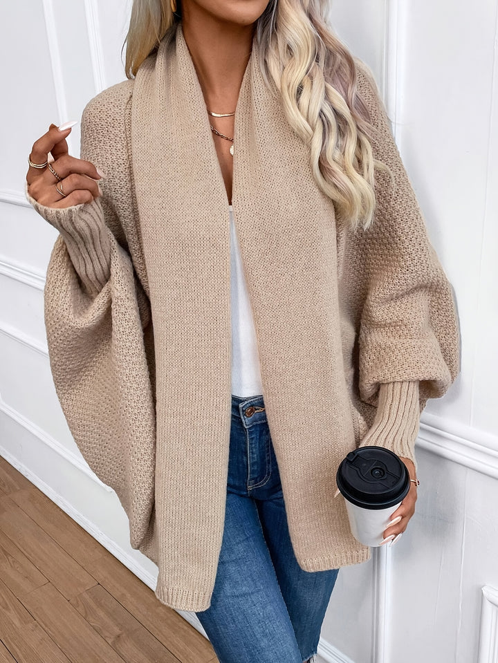 Eloise | Relaxed Batwing Open-Front Cardigan