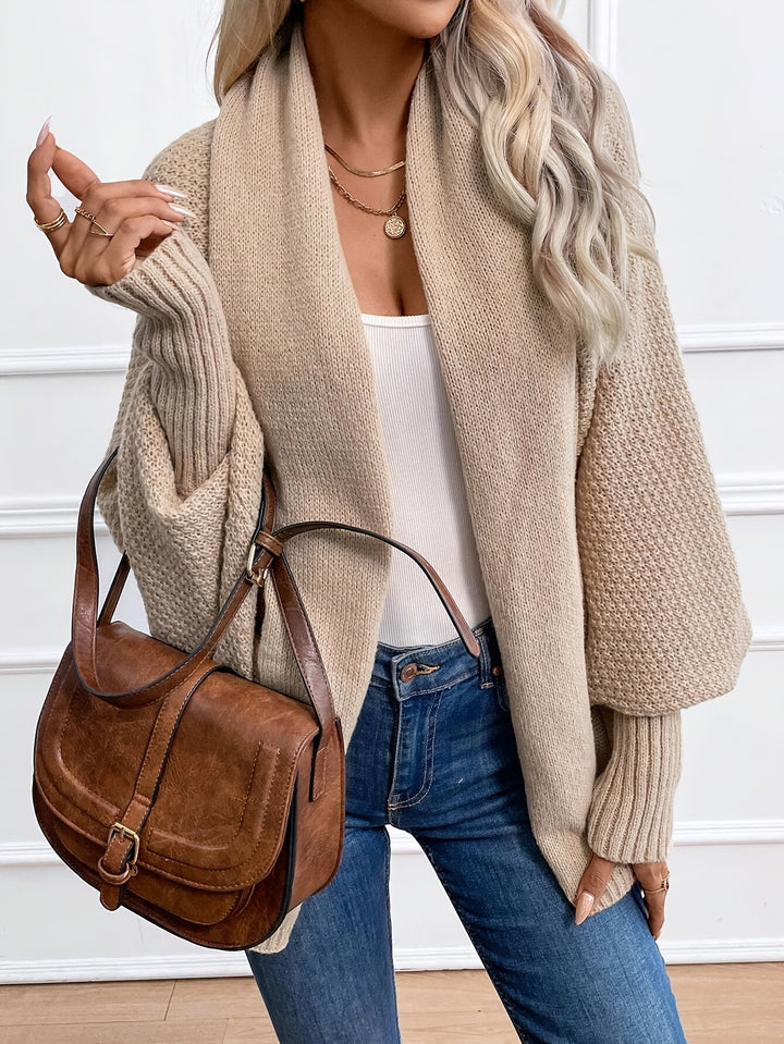 Eloise | Relaxed Batwing Open-Front Cardigan