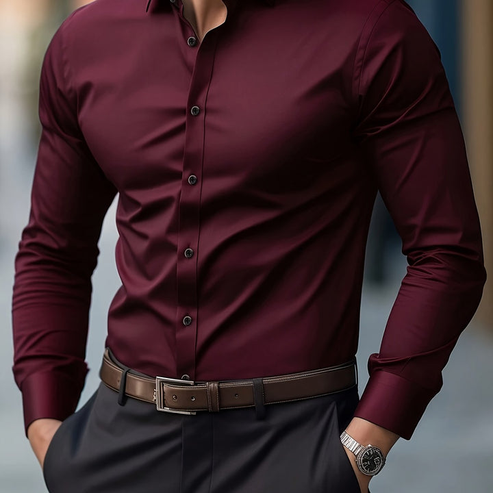 Leon | Refined Long Sleeve Business Shirt