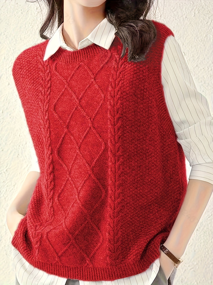 Eliza | Cable-Knit Vest