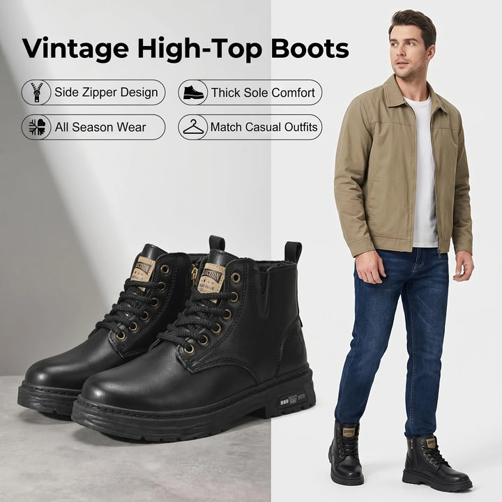 Rowan | Rugged High-Top Boots