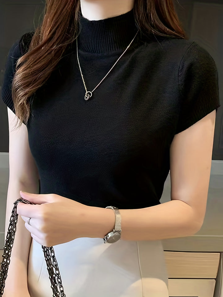 Camryn | Refined Half-Turtleneck Top