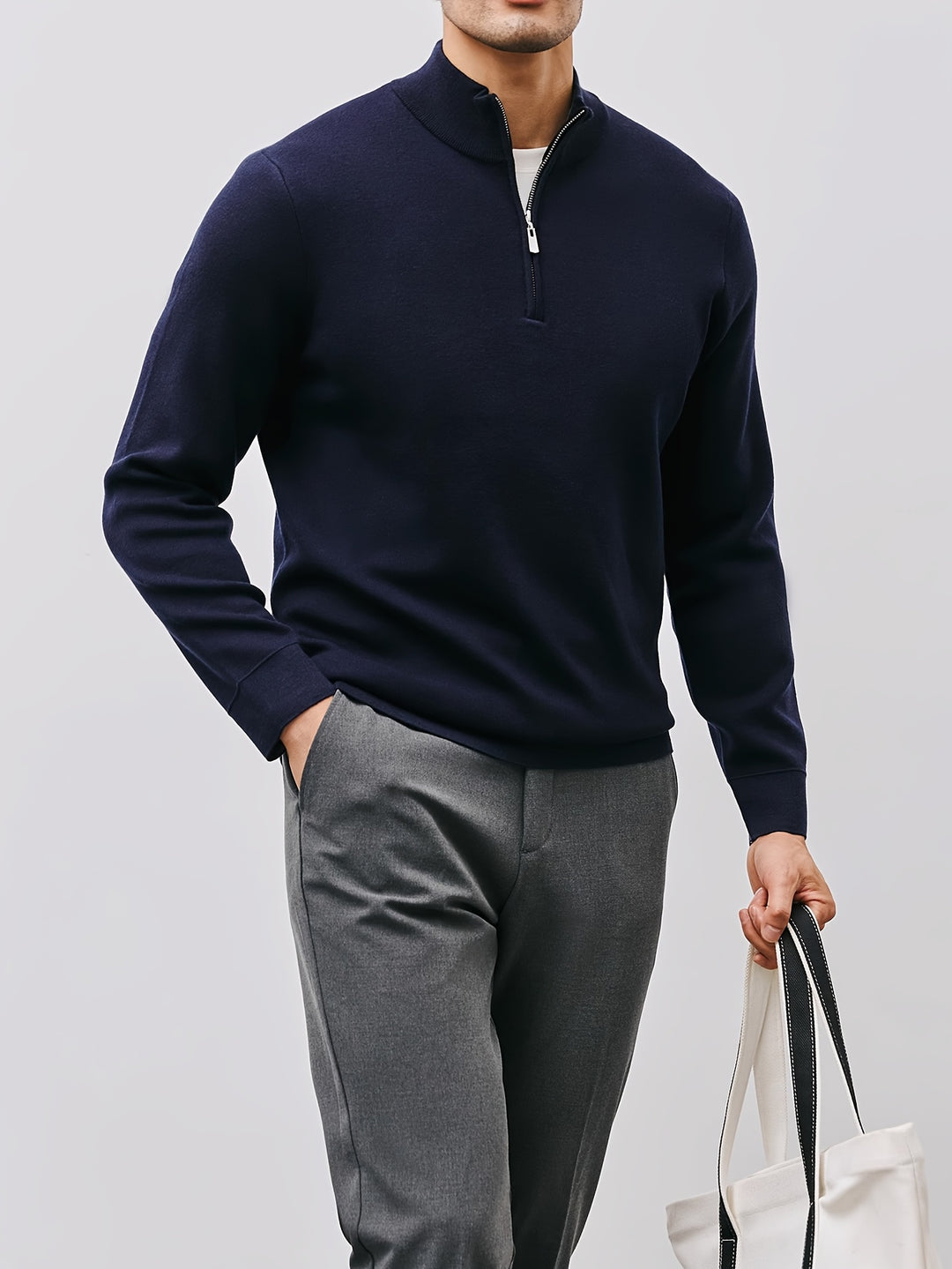 Silas | Refined Half-Zip Sweater
