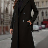 Cassandra | Double-Breasted Long Coat