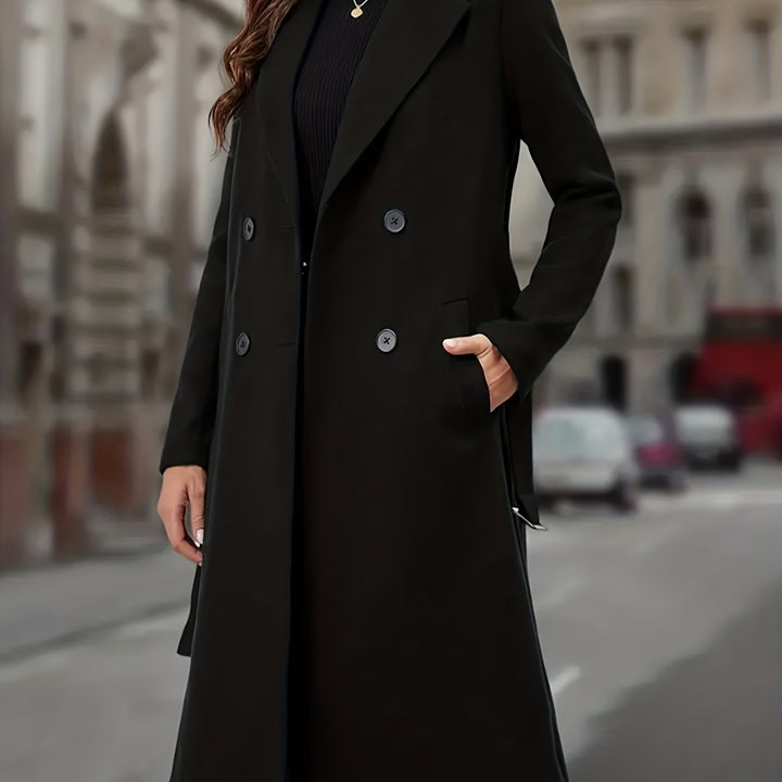 Cassandra | Double-Breasted Long Coat