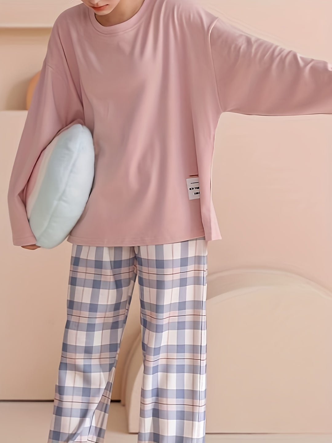 Penelope | Relaxed Plaid Two-Piece Set