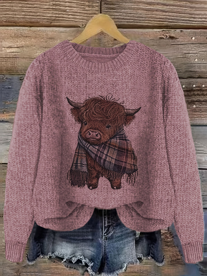 Bonnie | Cosy Highland Cow Pullover