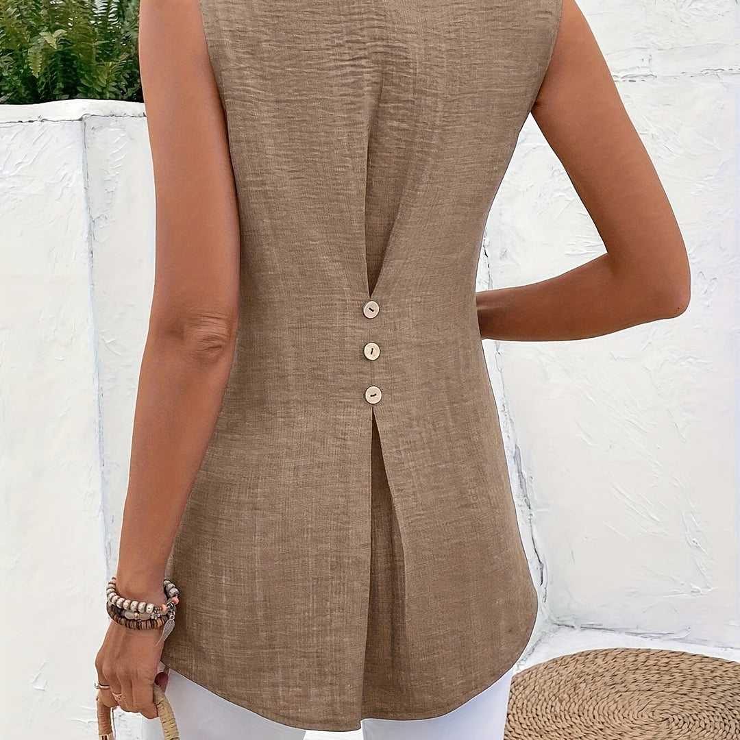 Tessa | Relaxed Sleeveless Blouse