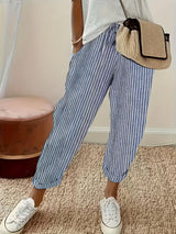 Darcie | Striped Wide-Leg Casual Pants