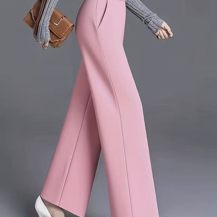 Marlene | High-Waisted Straight-Leg Trousers