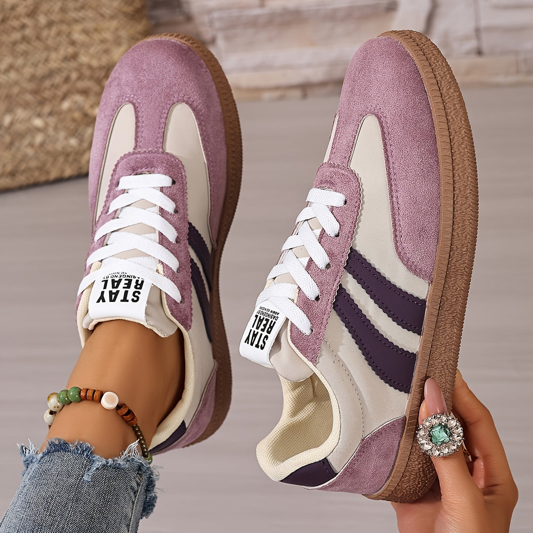 Sienna | Classic Striped Sneakers