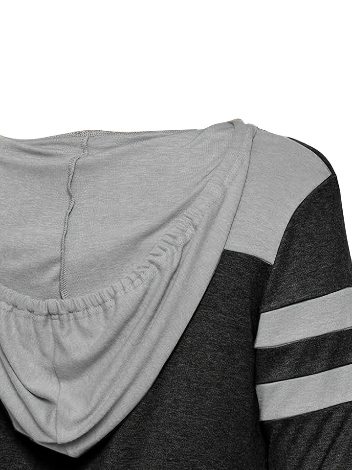 Coralie | Colour-Block Thumbhole Hoodie