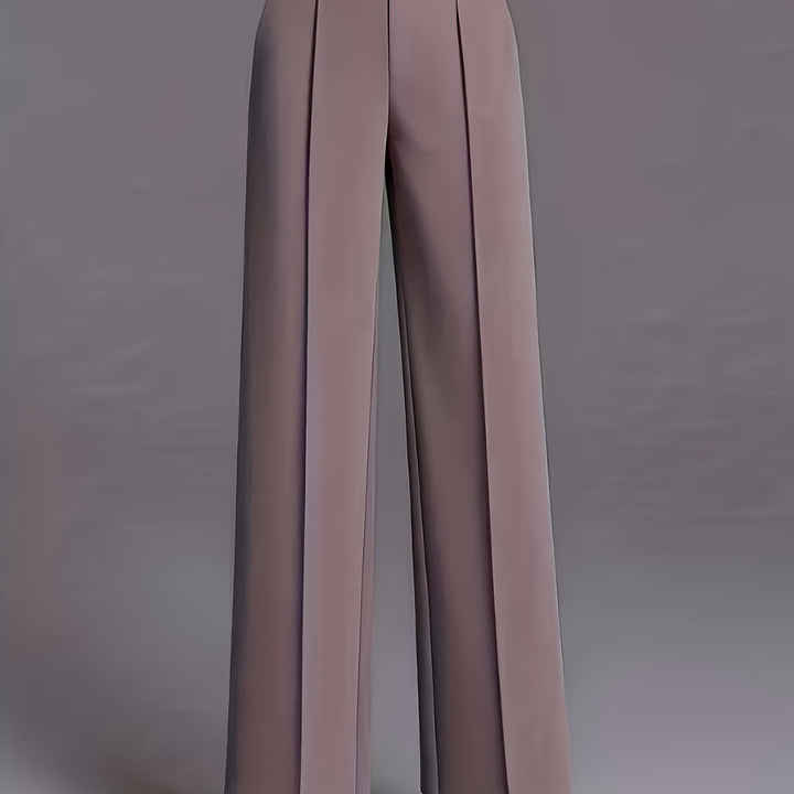 Marlene | High-Waisted Straight-Leg Trousers