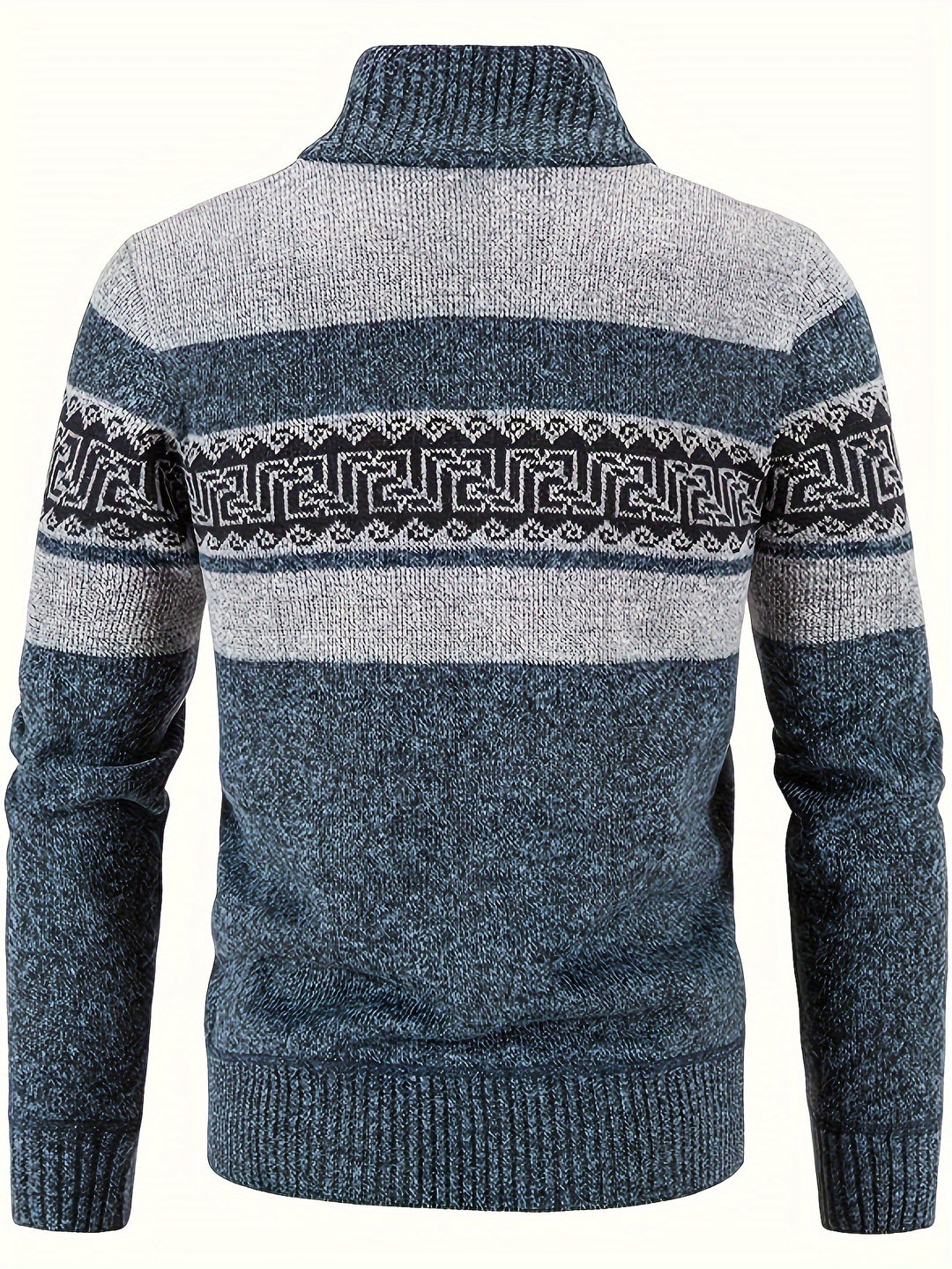 Brooks | Patterned Full-Zip Cardigan