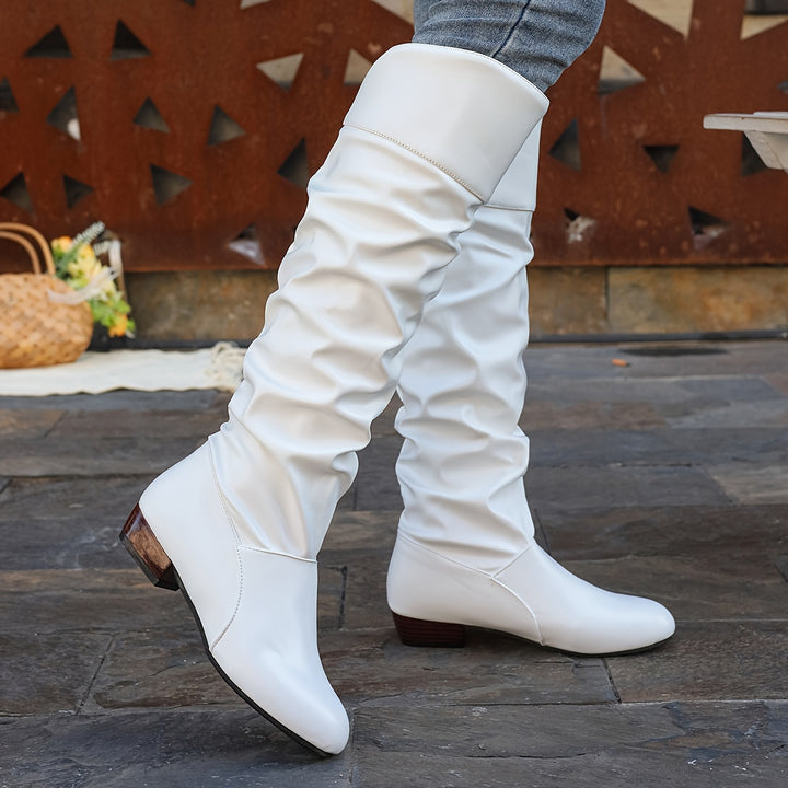 Phoebe | Slouched Knee-High Boots