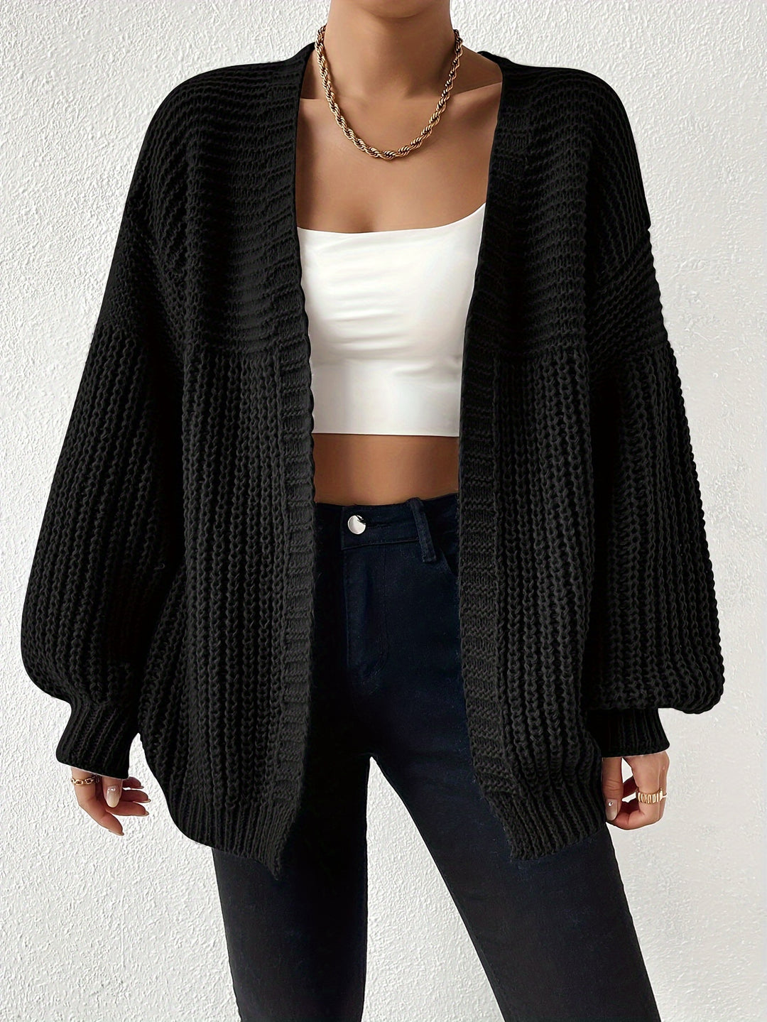 Odessa | Chunky Open-Front Cardigan