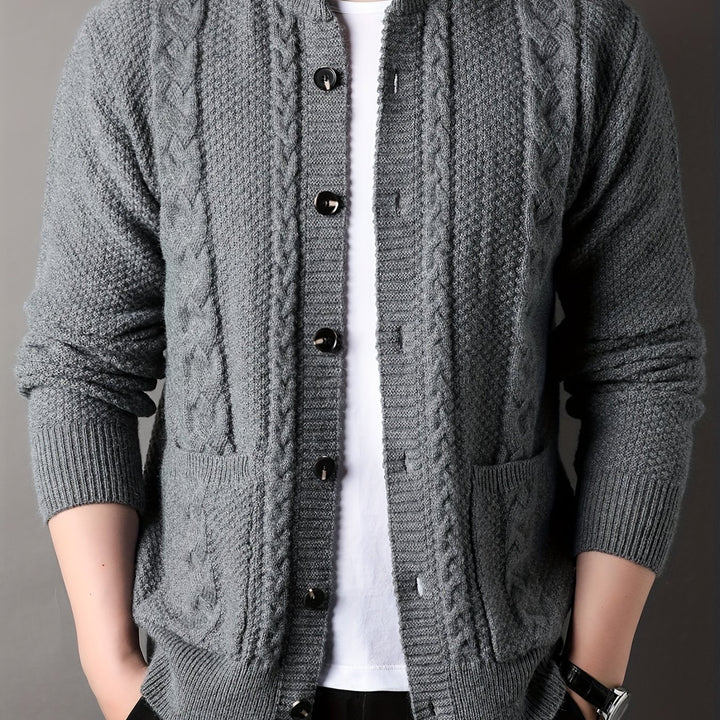 Percival | Textured Button-Front Cardigan