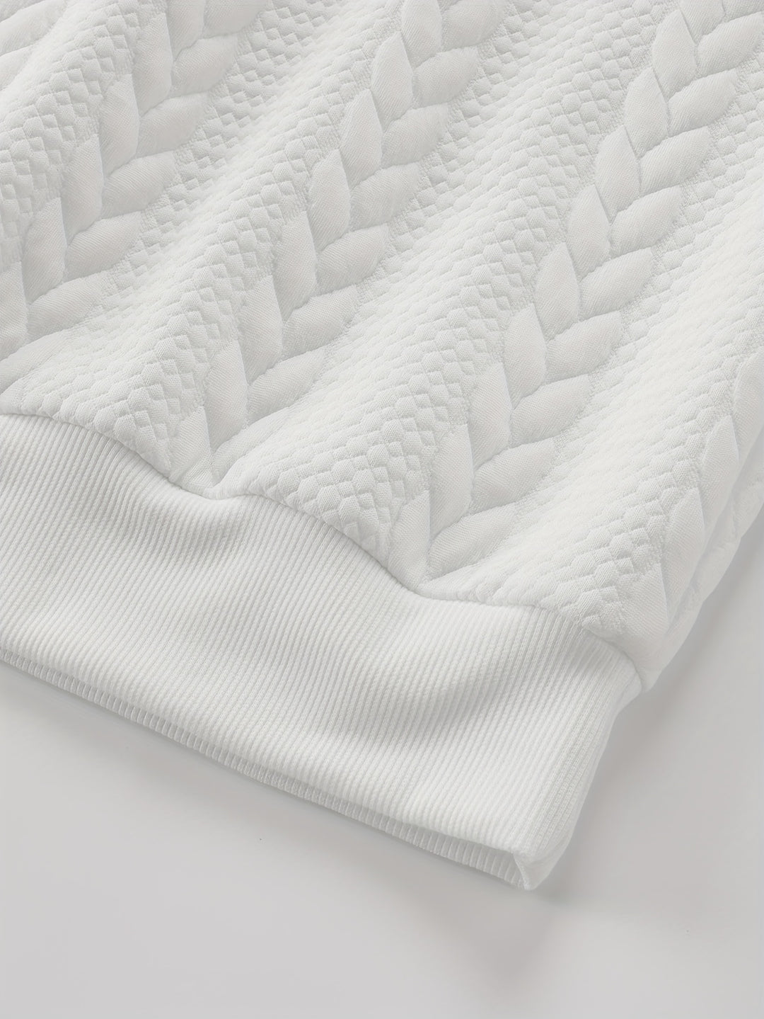 Maddox | Textured Crew Neck Sweatshirt