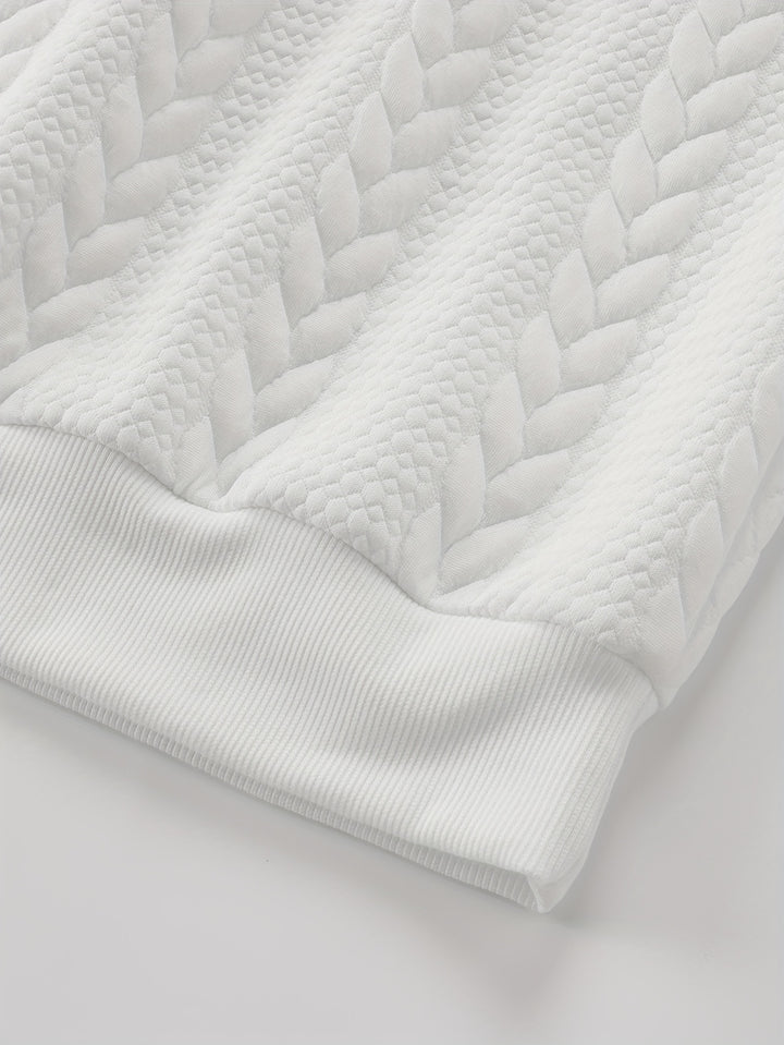 Maddox | Textured Crew Neck Sweatshirt